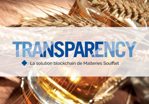 Groupe Soufflet – Graphisme de marque Transparency  ( traçabilité de la bière )